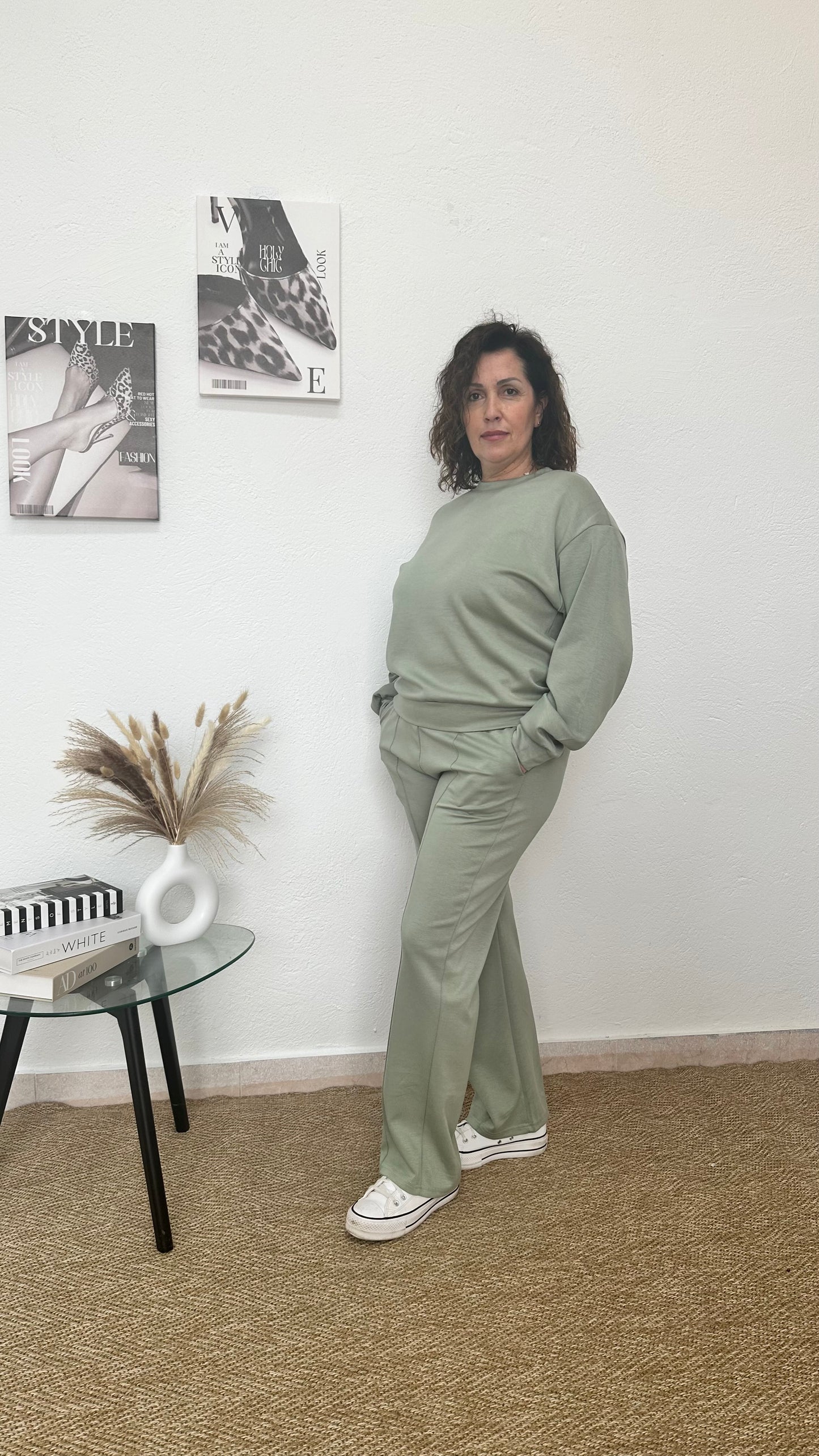 Chándal básico modal verde