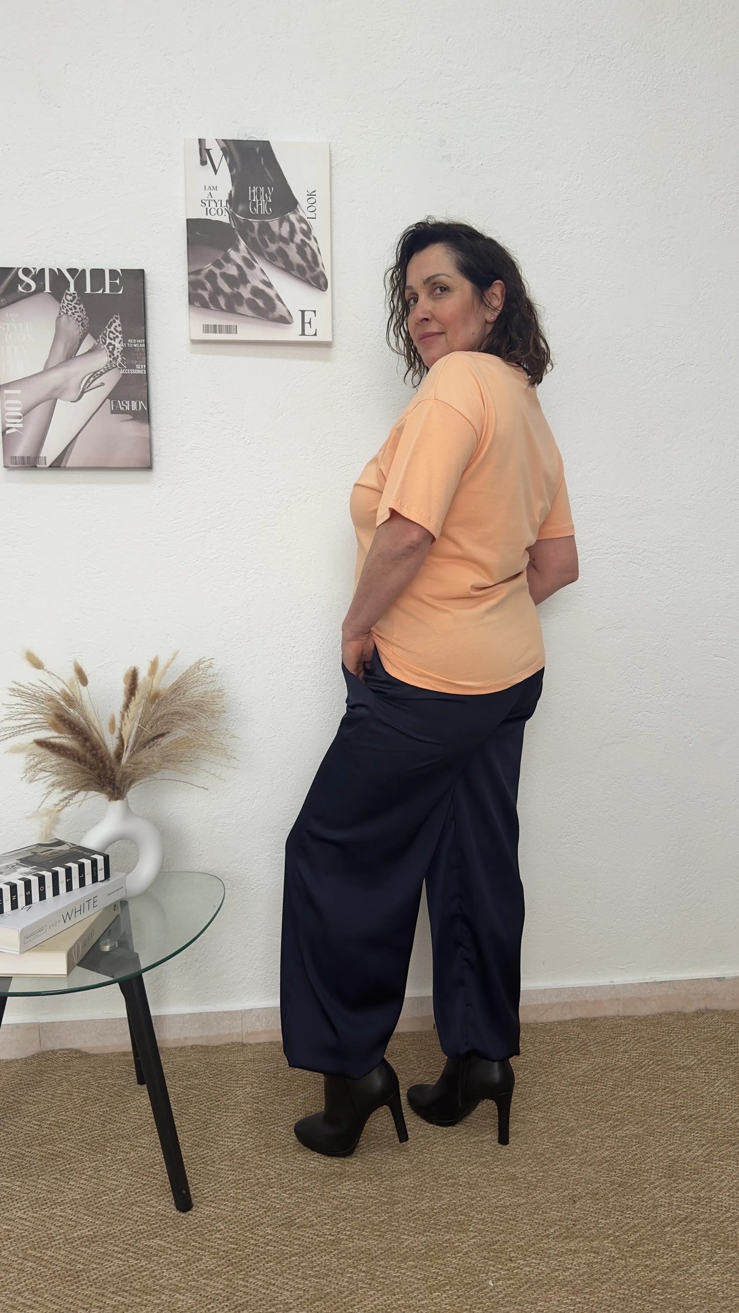 Camiseta SOHO rosa salmón