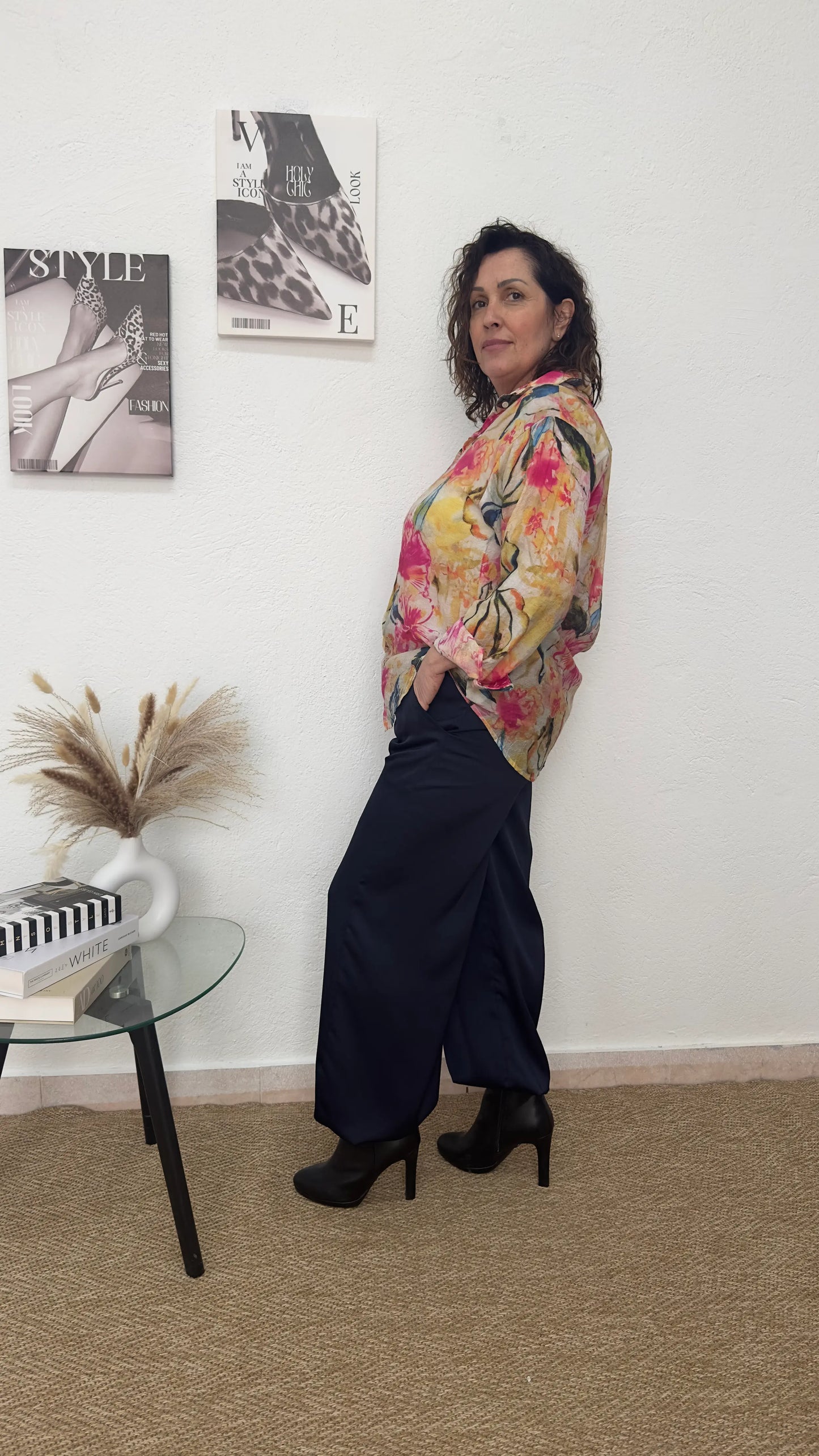 Camisa con estampado floral