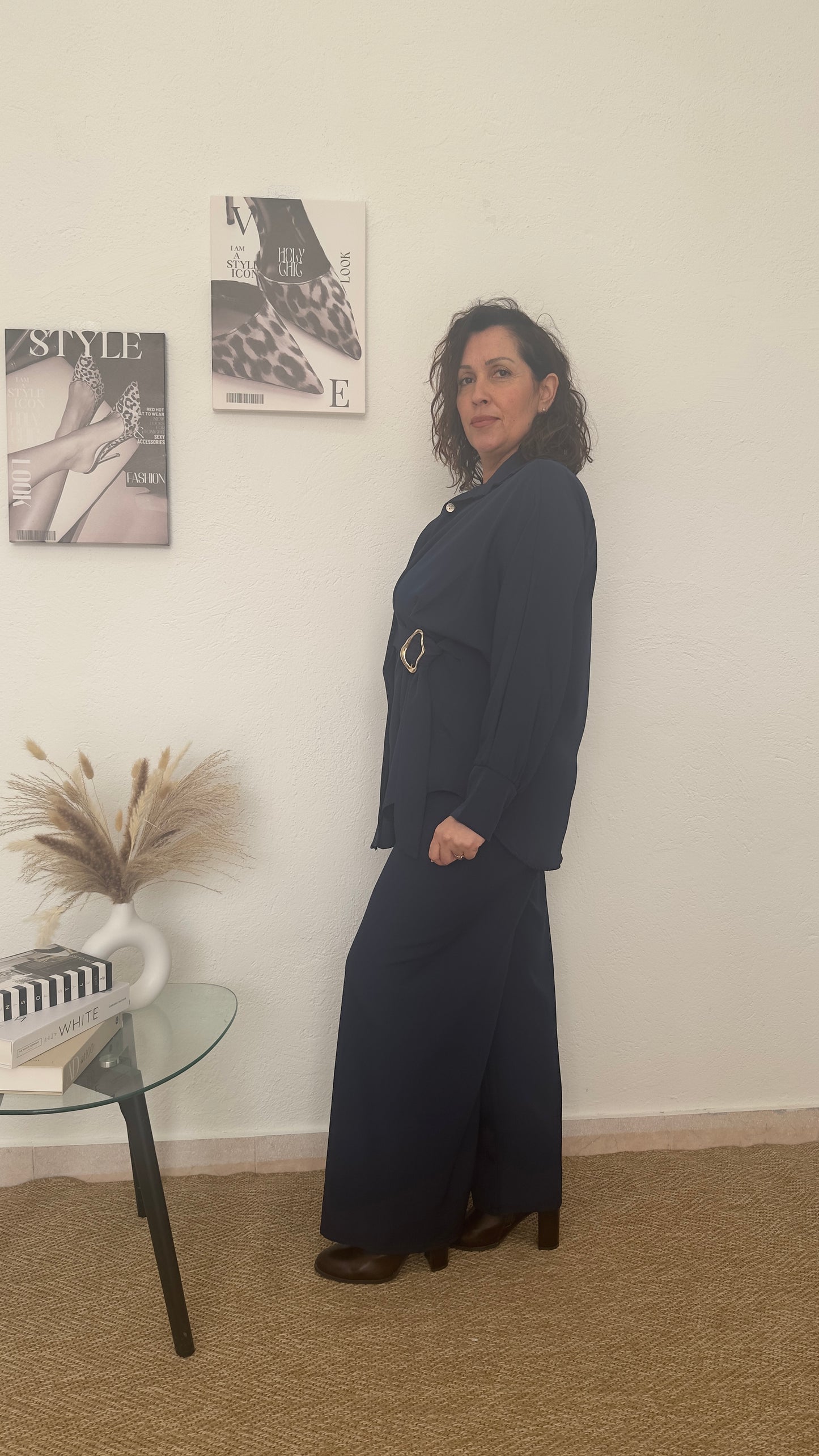 Conjunto de vestir azul marino