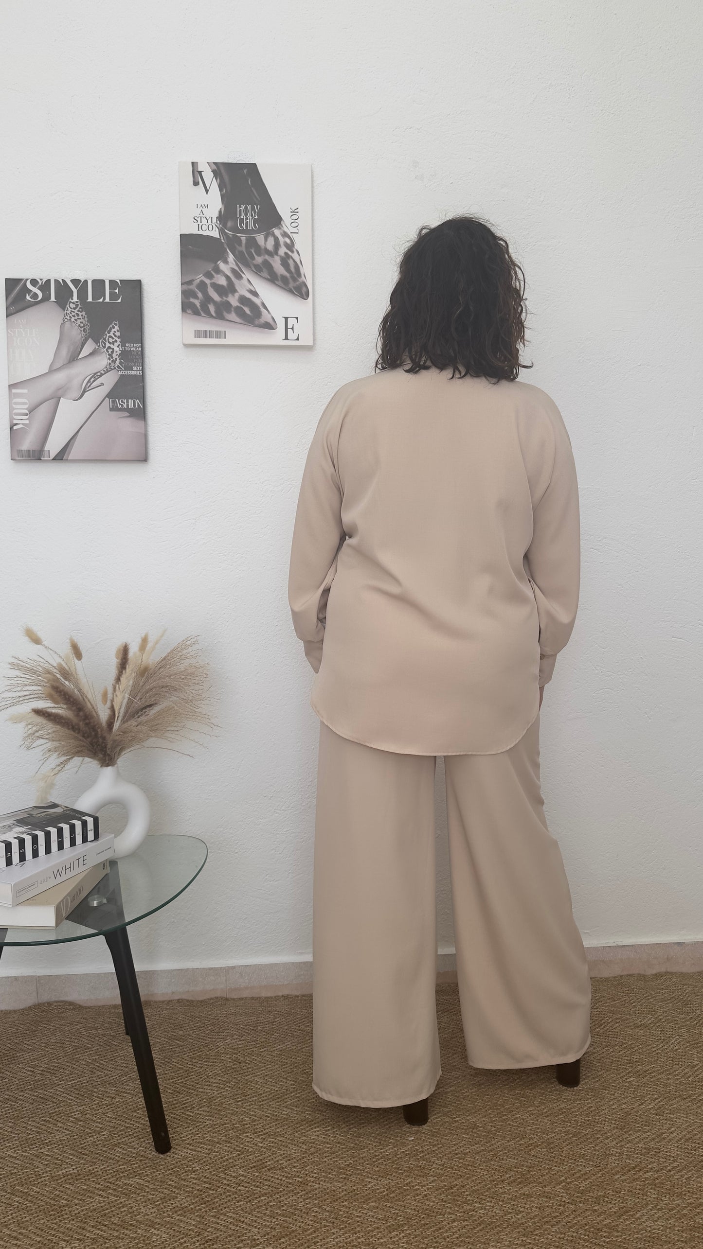 Conjunto de vestir beige