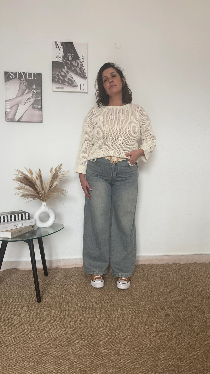 Vaquero ExtremeWideleg azul lavado