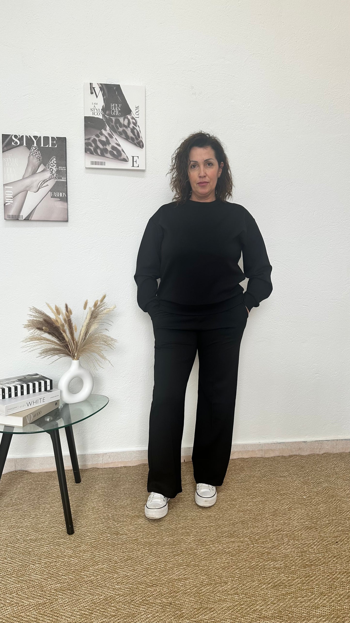 Chándal básico modal negro