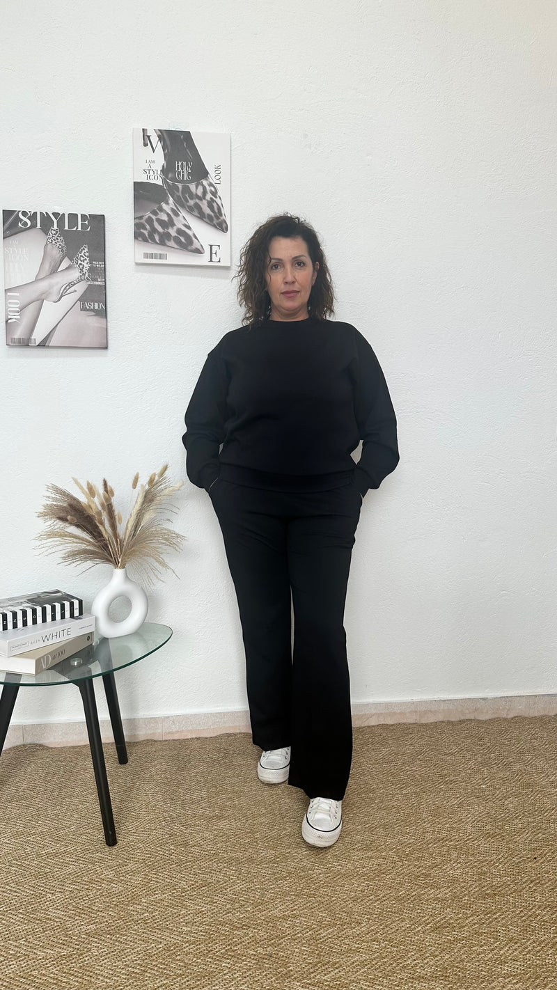Chándal básico modal negro
