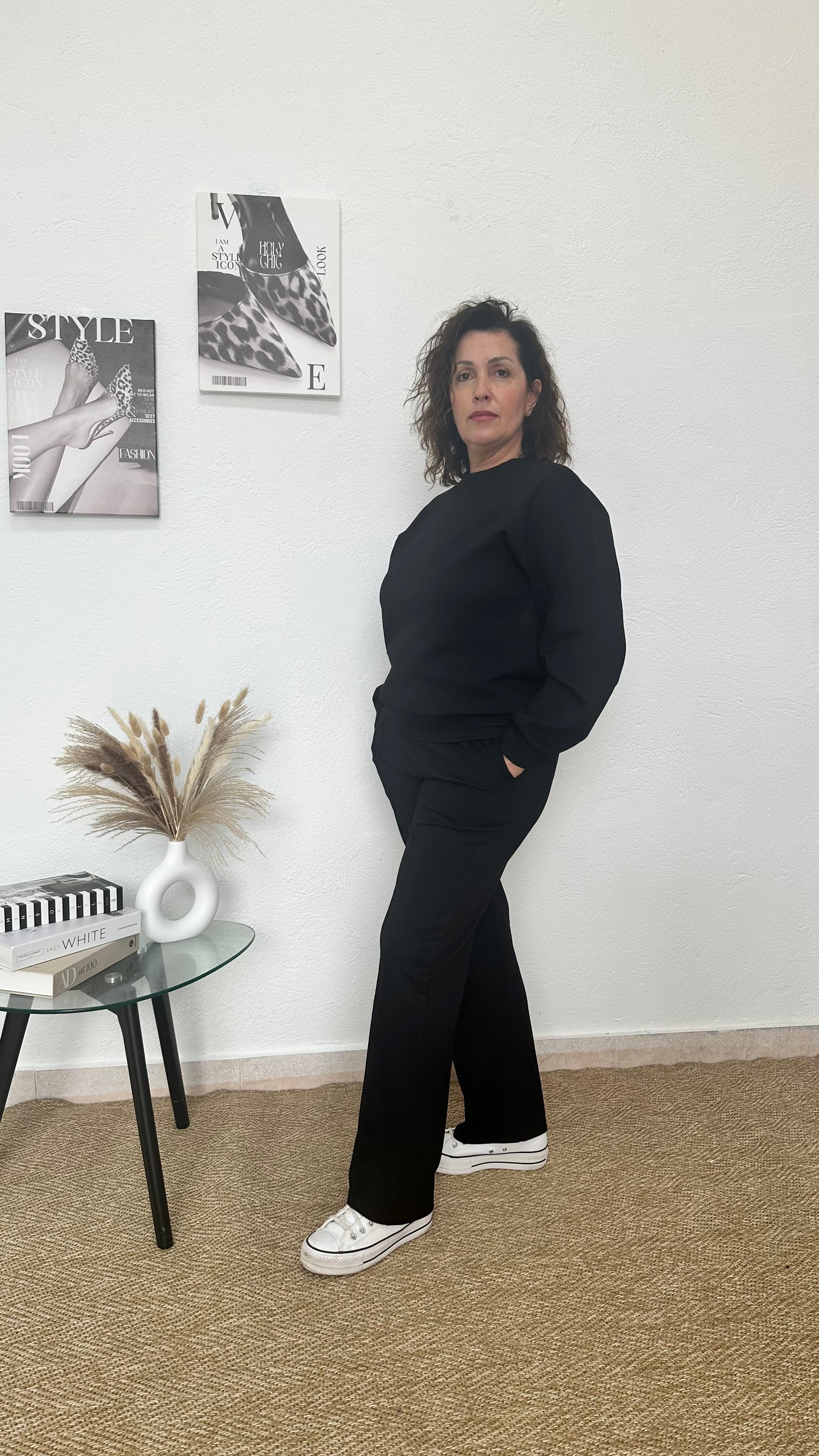 Chándal básico modal negro