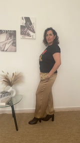 Camiseta negra con estampado "SUMMER"