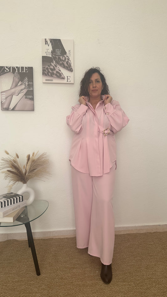 Conjunto de vestir rosa