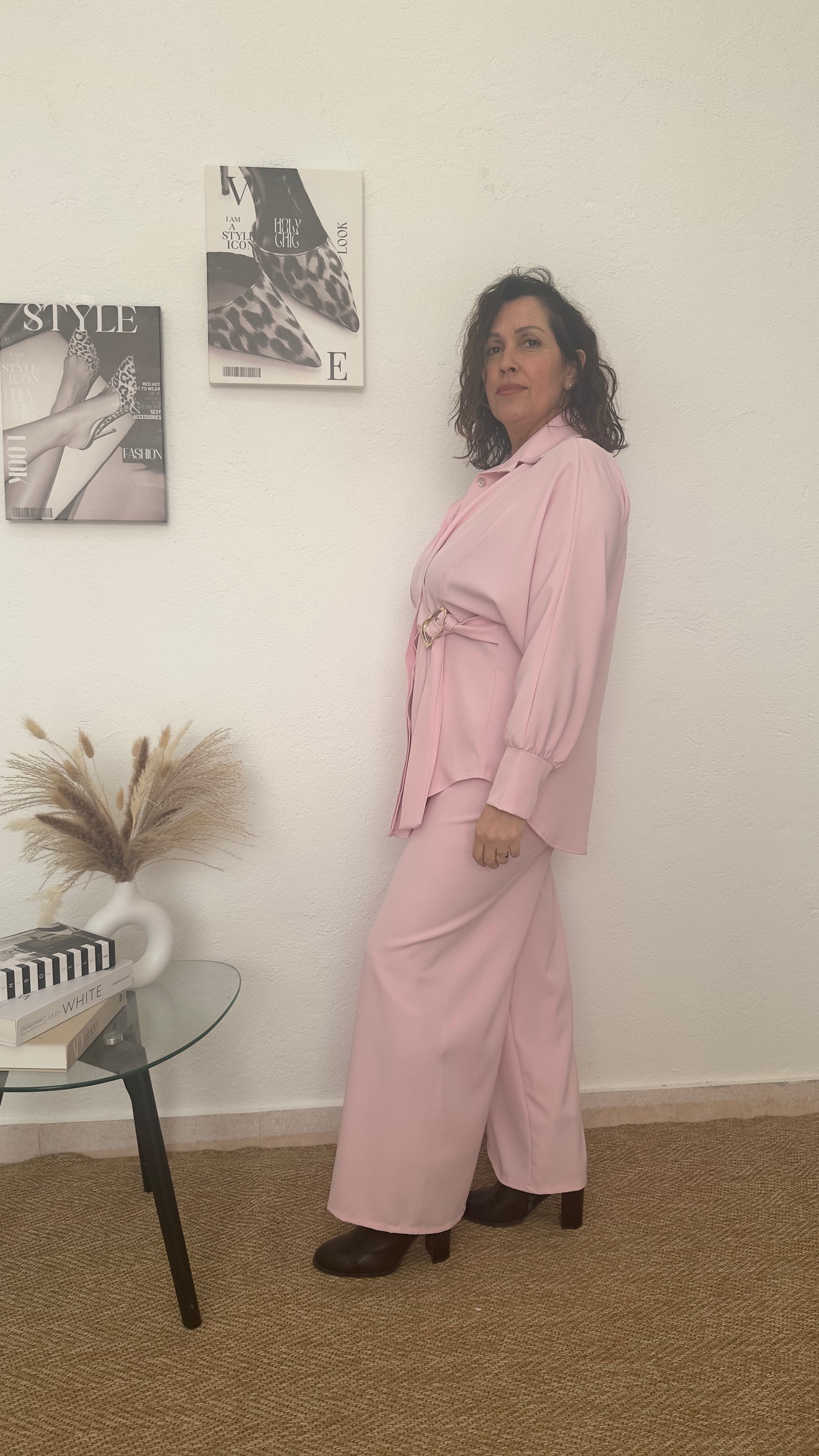 Conjunto de vestir rosa