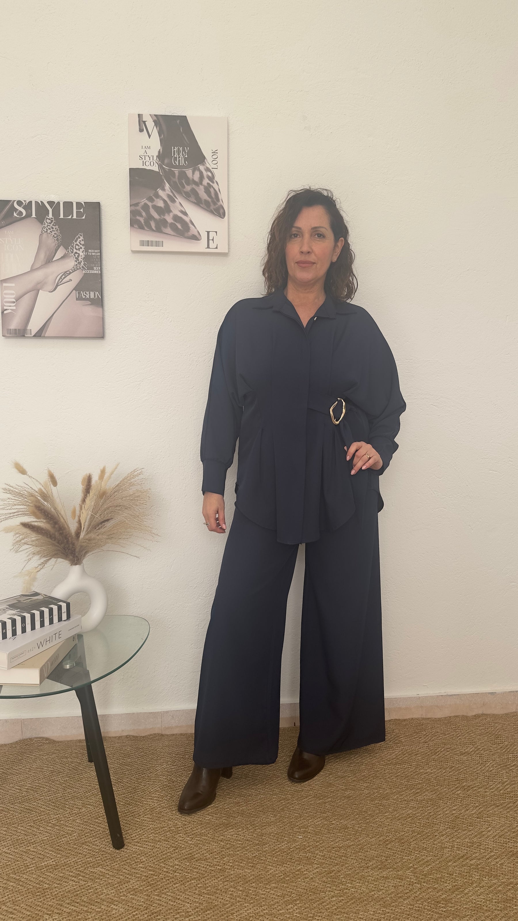 Conjunto de vestir azul marino