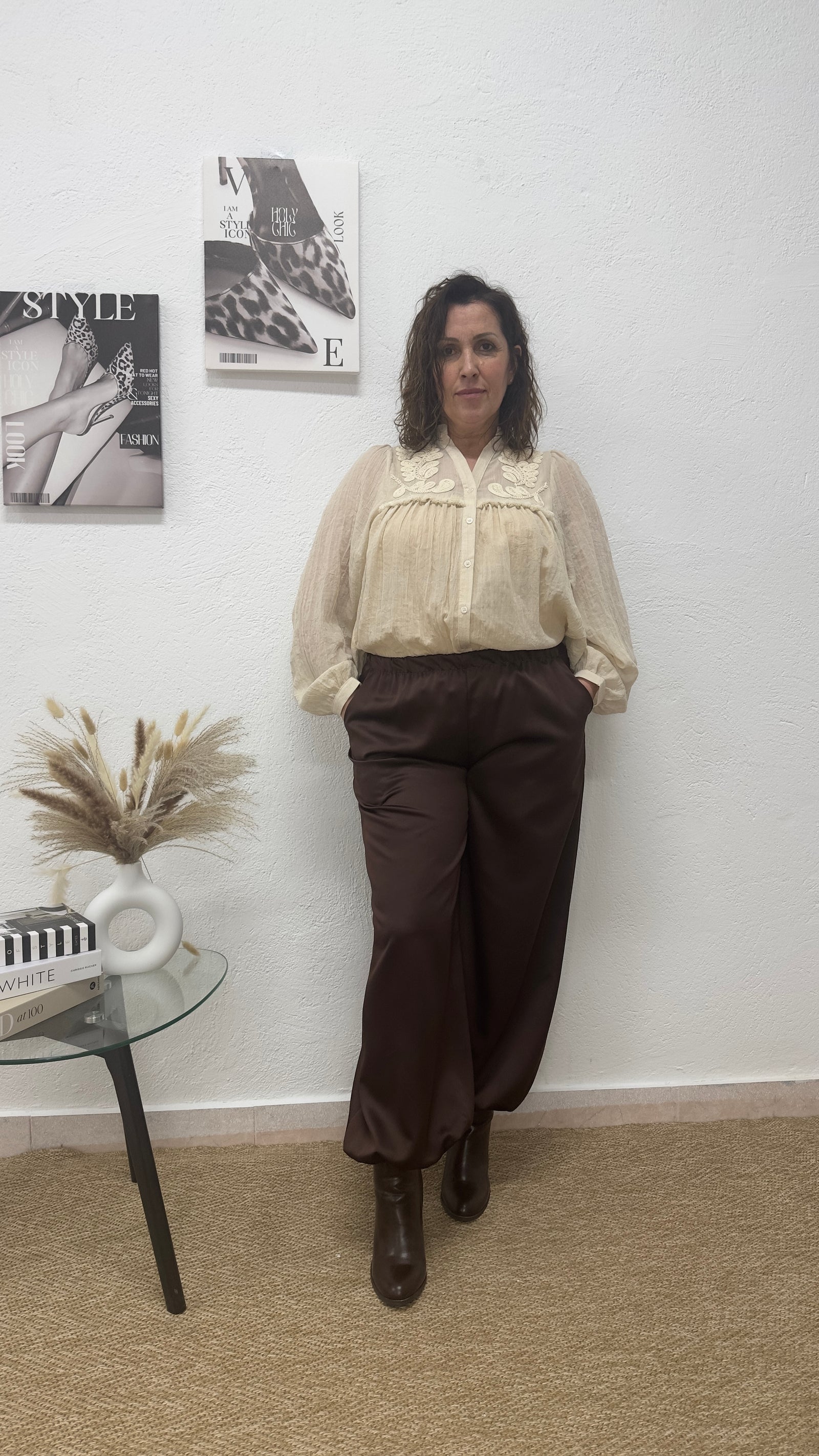 Pantalón Bombacho marrón