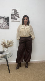 Pantalón Bombacho marrón