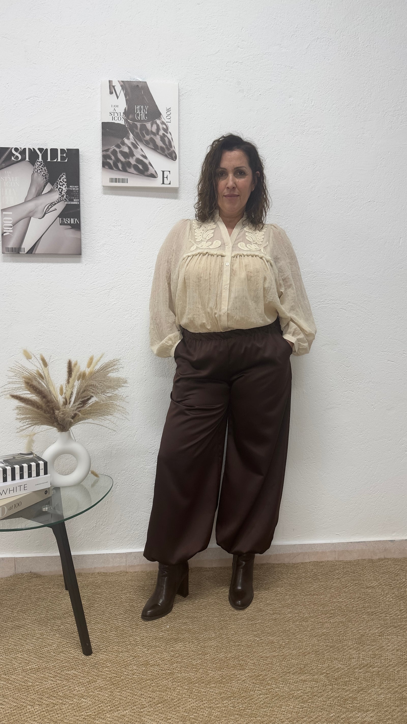 Pantalón Bombacho marrón