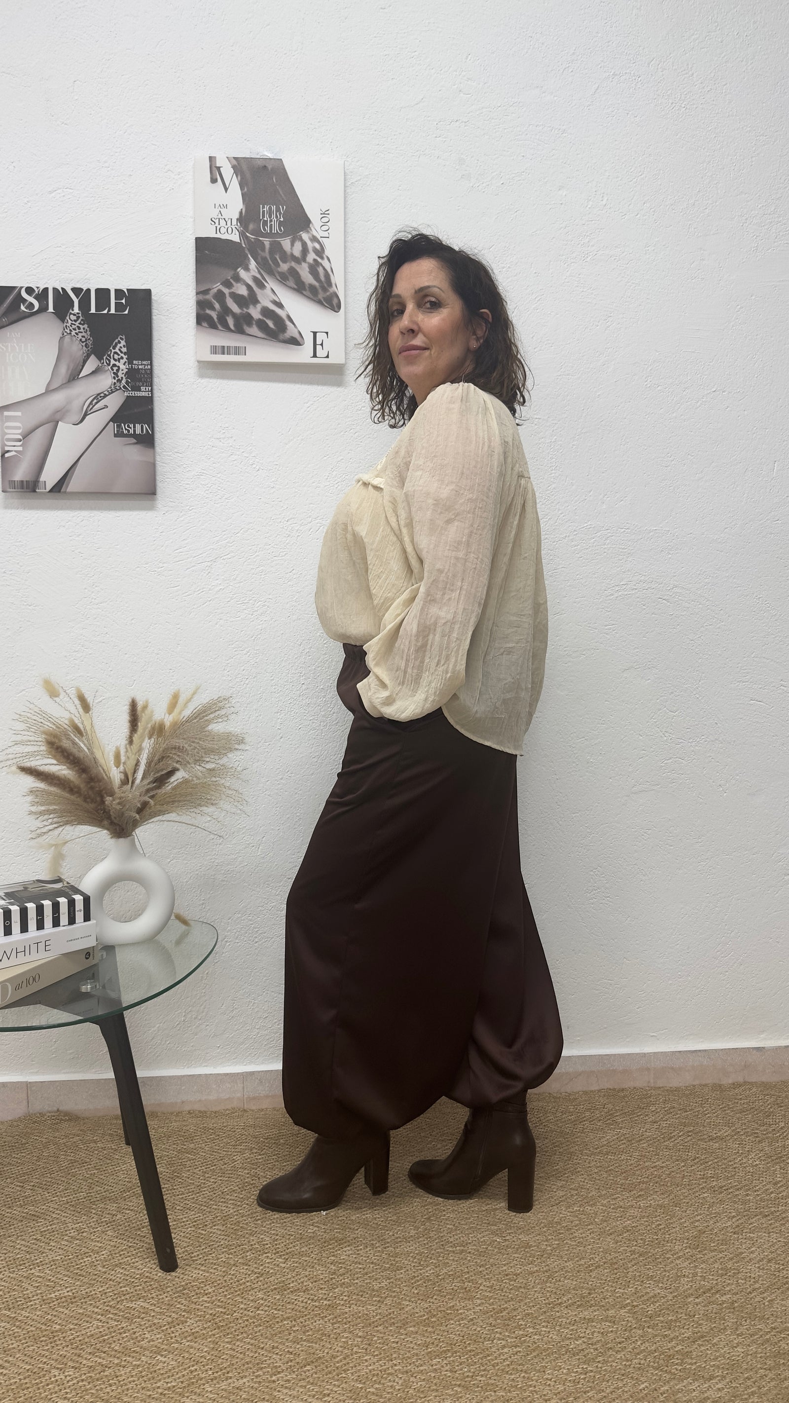 Pantalón Bombacho marrón