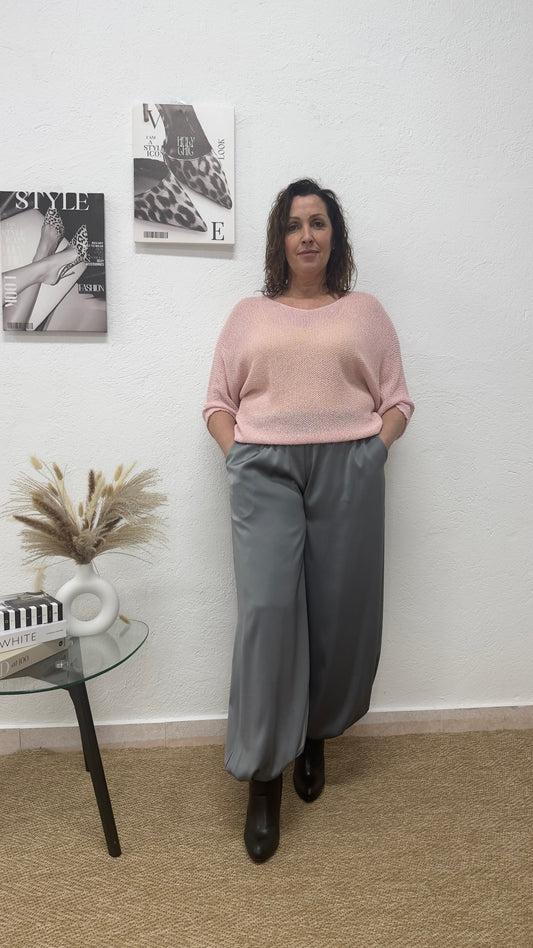 Pantalón Bombacho gris