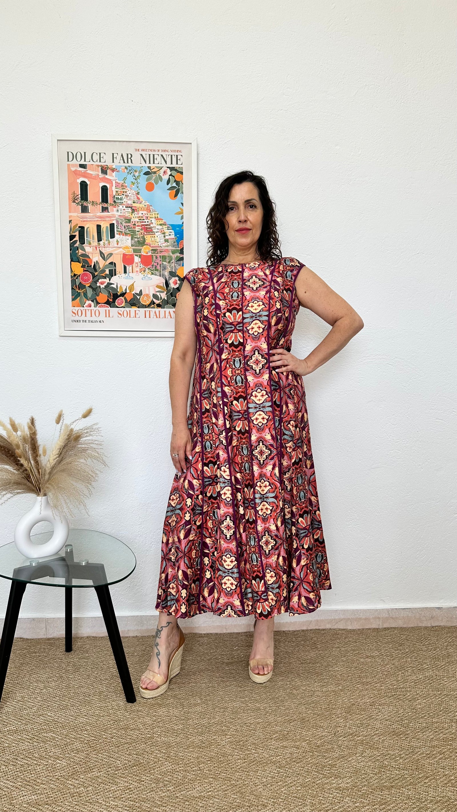 Vestido largo estampado Árabe