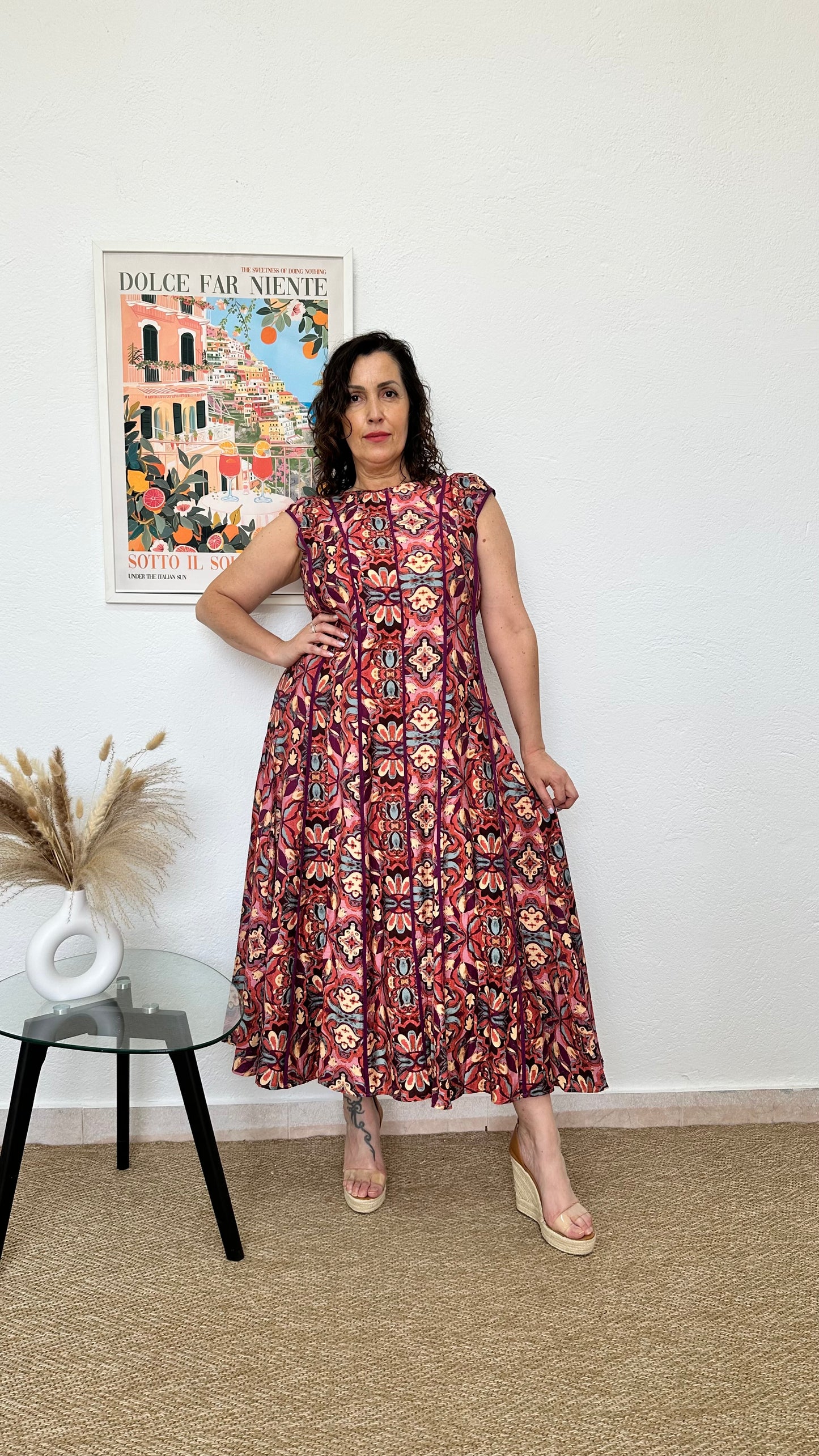 Vestido largo estampado Árabe