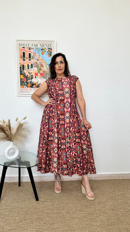 Vestido largo estampado Árabe