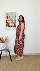 Vestido largo estampado Árabe
