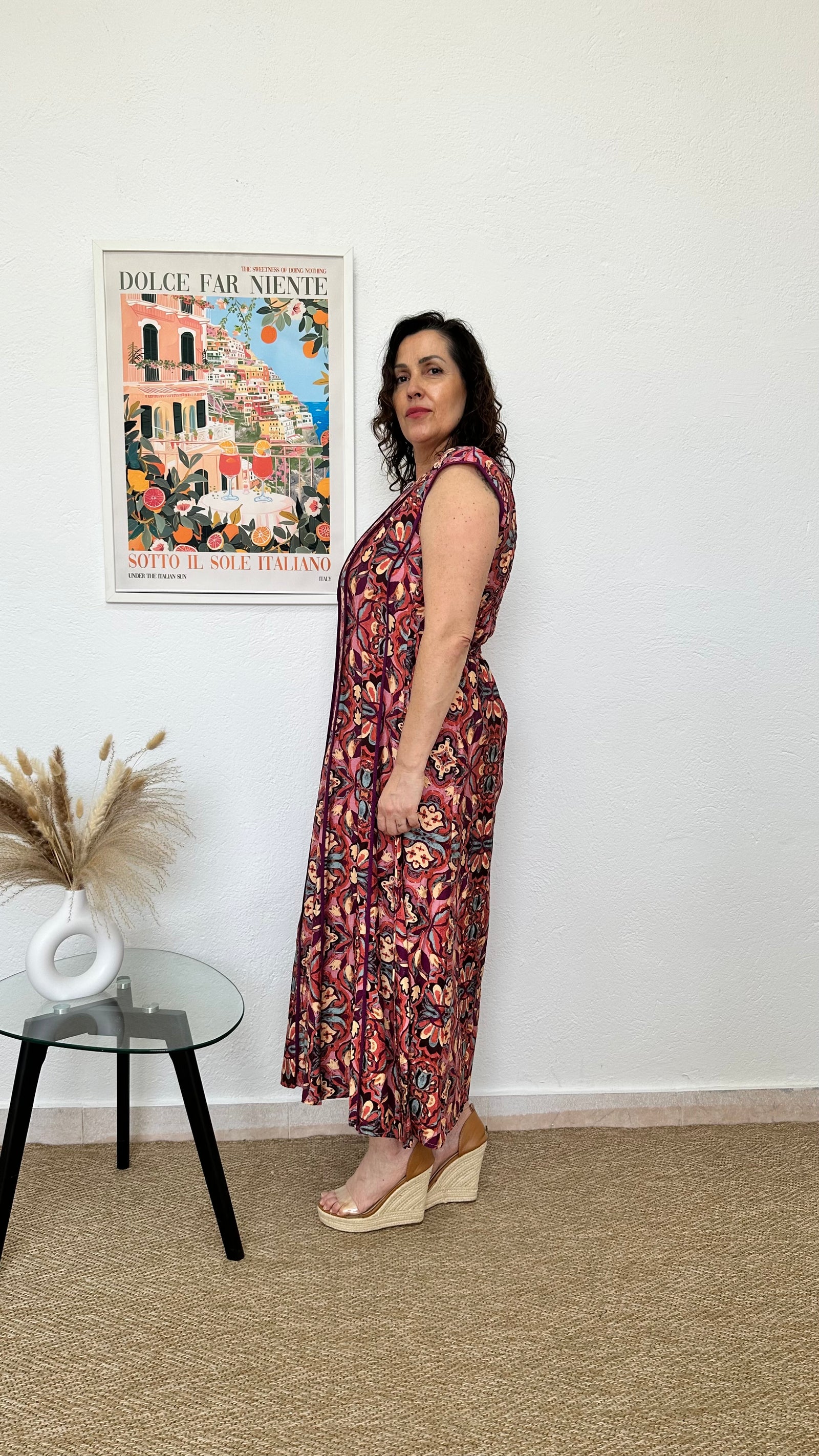 Vestido largo estampado Árabe