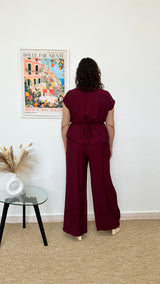 Conjunto de vestir burgundy